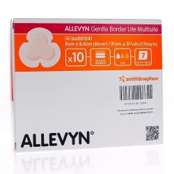 ALLEVYN Gentle border lite - Pansement de mousse x10 8cm x 8.4cm