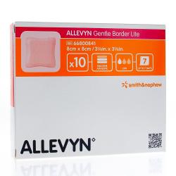 ALLEVYN Gentle border lite - Pansement de mousse x10 8cm x 8cm
