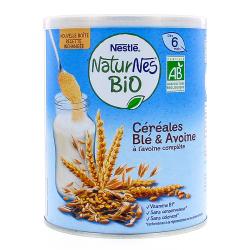 NESTLE Naturnes bio Céréales blé & avoine bio +6mois 240g