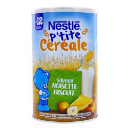 NESTLE Petite céréale saveur noisette biscuit +12mois 400g