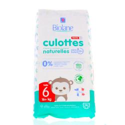 BIOLANE Culottes naturelles taille 6 x36
