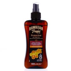 HAWAIIAN TROPIC Protective Spray huile sèche SPF8 200ml