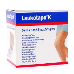BSN MEDICAL Leukotape k - Bande taping de kinéologie 5cm x 5m beige