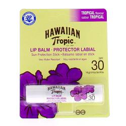 HAWAIIAN TROPIC Protection lèvres SPF30 senteur tropical 4g