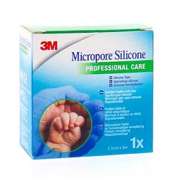 3M Micropore Silicone professionnal care - Sparadrap silicone 2,5cmx5m