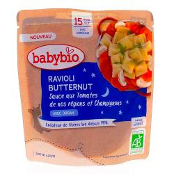 BABYBIO Repas du soir - Petite poche ravioli butternut bio dès 15mois 190g
