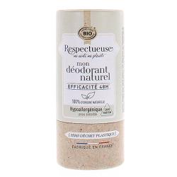 RESPECTUEUSE Mon déodorant naturel hypoallergéniques bio 50g