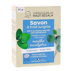 HAUT-SEGALA Savon à froid surgras purifiant menthe eucalyptus 80g