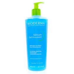 BIODERMA Sébium gel moussant nettoyant purifiant flacon 500ml
