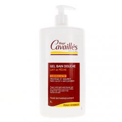 ROGÉ CAVAILLÈS Gel surgras bain et douche lait de pêche 1L