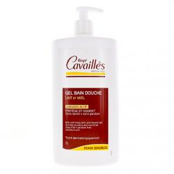 ROGÉ CAVAILLÈS Gel surgras bain et douche lait et miel flacon de 750 ml