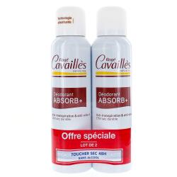 ROGÉ CAVAILLÈS Déodorant Absorb+ lot de 2 spray de 150ml