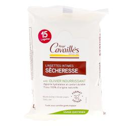 ROGÉ CAVAILLÈS Lingettes intimes hydratantes etui de 15 lingettes