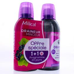 MILICAL Drainaligne ultra goût cassis flacon 500ml