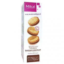 MILICAL Biscuit diététiques hyperprotéinés goût chocolat x 12