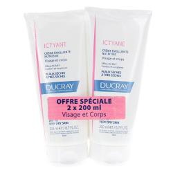 DUCRAY Ictyane crème émolliente nutritive lot de 2 tubes 200ml