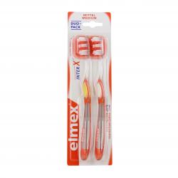 ELMEX Brosse à dents interx sensitive medium lot de 2