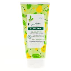 KLORANE Petit Junior gel douche corps et cheveux parfum poire tube de 200 ml