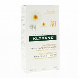 KLORANE Camomille -  Shampooing cheveux blonds flacon 200ml