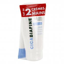 CICA BIAFINE Crème mains réparation intense lot de 2 tubes 75ml