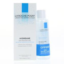 LA ROCHE-POSAY Hydreane extra riche tube 40ml + Eau micellaire ultra 50ml OFFERTE