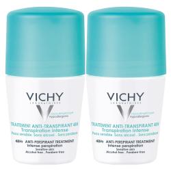 VICHY Déodorant traitement anti-transpirant 48h transpiration intense lot de 2 x 50ml