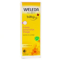 WELEDA Calendula crème protectrice visage bébé bio tube 50ml