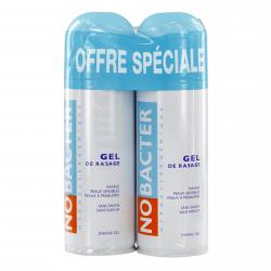 NOBACTER Gel de rasage lot de 2 aérosols 150ml