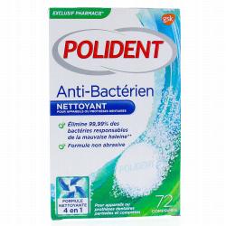 COREGA Polident comprimés anti-bactérien 72 comprimés