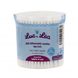 LUC ET LEA Batonnet ouate bois boite x 200