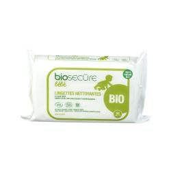BIO SECURE Lingettes nettoyantes bébé x 50