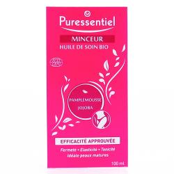 PURESSENTIEL Huile de soin et de massage bio minceur pamplemousse jojoba flacon 100ml