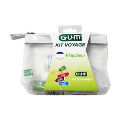 GUM Kit voyage blancheur trousse 4 produits