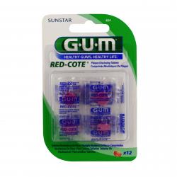 GUM Red cote révelateurs de plaque 12 comprimés