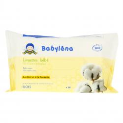 BABYLÉNA Lingettes bébé 100% coton bio x 60