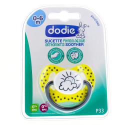 DODIE Sucette à l'unité 0-6 mois physiologique silicone "Plus tard je serai"