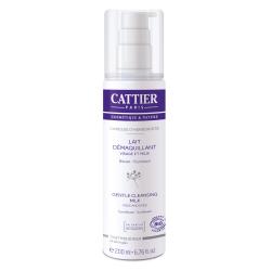 CATTIER Caresse d'Herboriste lait démaquillant visage et yeux bio flacon pompe 200ml