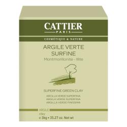 CATTIER Argile verte surfine bio boîte 3kg