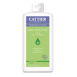 CATTIER Gel douche relaxant parfum tilleul fleur d'oranger bio flacon 1l