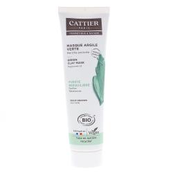 CATTIER Masque argile verte menthe poivrée peaux grasses bio tube 100ml