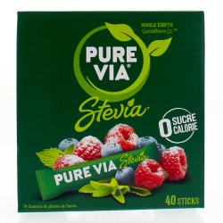 PURE VIA stevia 40 sticks