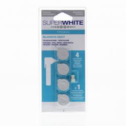 SUPERWHITE Recharges blanchi-dent 4 recharges