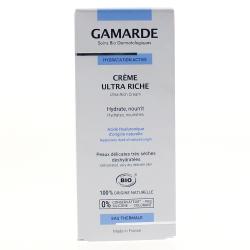GAMARDE Hydratation active crème ultra riche bio tube 40g