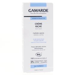 GAMARDE Hydratation active crème hydratante riche bio tube 40g