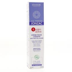 JONZAC Sublimactive crème riche jeunesse immédiate bio tube 40ml