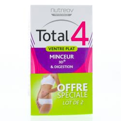 NUTREOV Duo total 4 minceur ventre plat lot de 2 x 30 gélules