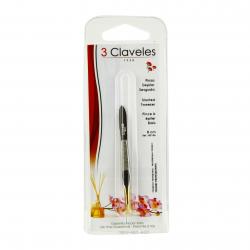 3 CLAVELES Pince à épiler biais dorée 8 cm