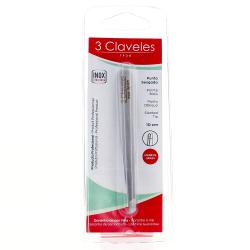 3 CLAVELES Pince à épiler crabe acier inox 10 cm