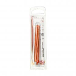 3 CLAVELES Pince à épiler crabe en inox orange 9 cm