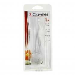 3 CLAVELES Brosse à visage